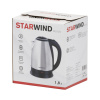 Чайник электрический Starwind SKS1051 1.8л. 1500Вт серебристый матовый/черный (корпус: нержавеющая сталь/пластик)