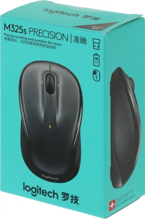Мышь Logitech M325s черный оптическая 1000dpi беспров. USB для ноутбука 3but (910-006822)