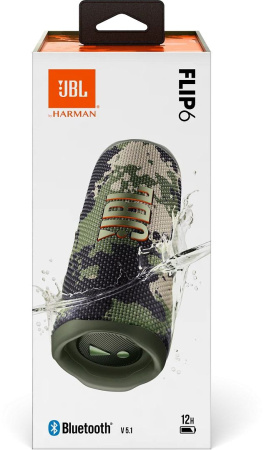 Колонка порт. JBL Flip 6 камуфляж 30W 1.0 BT 10м 4800mAh (JBLFLIP6SQUAD)