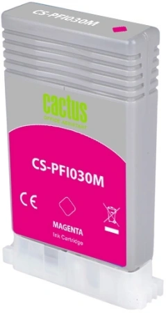 Картридж струйный Cactus CS-PFI030M PFI-030M пурп.пигм. (55мл) для Canon imagePROGRAF TA-20/30