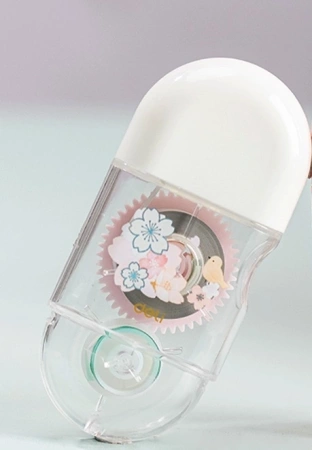 Лента коррект. для ленты корректирующей Deli EWH369 6мх5мм ассорти корпус белый блистер