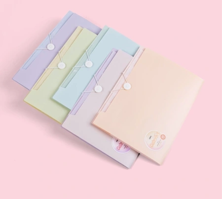 Папка-портфель Deli Colorful EF615 на резинке 8 отдел. A4 полипропилен ассорти