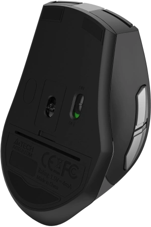 Мышь A4Tech Fstyler FG35S серый/черный оптическая 2000dpi silent беспров. USB 5but (FG35S USB GREY)