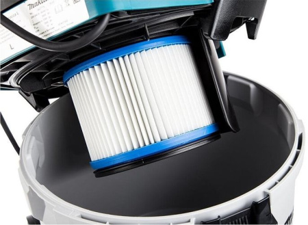 Строительный пылесос Makita VC3012L 1200Вт (уборка: сухая/влажная) синий