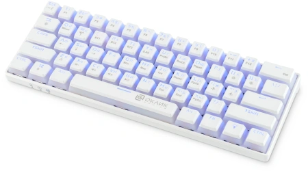 Клавиатура Оклик K763W механическая белый USB беспроводная BT/Radio Multimedia for gamer LED (1920562)