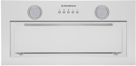 Вытяжка встраиваемая Maunfeld TRAPEZE 602IG белый управление: кнопочное (1 мотор)