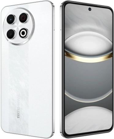 Смартфон Tecno Spark 30 Pro 256Gb 8Gb белый моноблок 3G 4G 2Sim 6.78" 1080x2436 Android 14 108Mpix 802.11 a/b/g/n/ac NFC GPS GSM900/1800 TouchSc Protect FM microSD max1024Gb