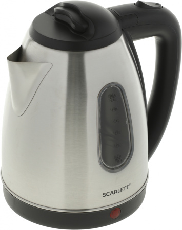 Чайник электрический Scarlett SC-EK21S20 1.8л. 1600Вт черный/серебристый (корпус: металл)