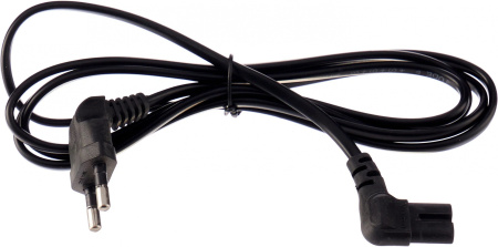 Кабель Premier 5-183 IEC C7 (2-pin) угловой Евровилка угловой 5м (5-183 5.0) черный (Bulk)