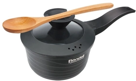 Ковш Rondell Walzer RDA-764 1.3л. d=16см (с крышкой) черный
