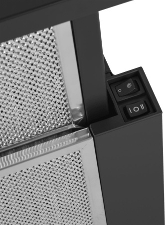 Вытяжка встраиваемая Maunfeld Clyde 60 черный управление: кулис.перекл.