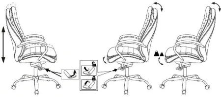 Кресло руководителя Бюрократ T-9950 рыжий Leather Ontano кожа крестов. металл хром