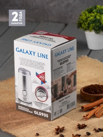 Кофемолка Galaxy Line GL 0905 250Вт сист.помол.:ротац.нож вместим.:65гр белый