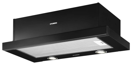 Вытяжка встраиваемая Hyundai HBH 6232 BK черный управление: кулисные переключатели (1 мотор)