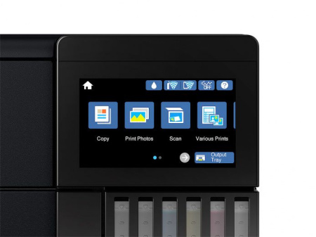 МФУ струйный Epson L8180 (C11CJ21403) A3 Duplex Net WiFi USB RJ-45 черный