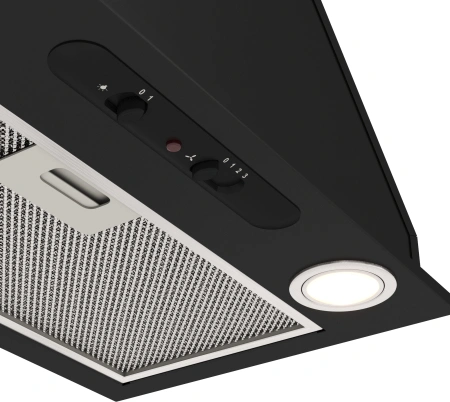 Вытяжка встраиваемая Elikor Врезной блок 52П-400-П3Д черный управление: ползунковое (1 мотор)