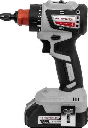 Дрель-шуруповерт Интерскол ДА-13/18В 50 аккум. патрон:быстрозажимной (кейс в комплекте) (776.2.2.79)