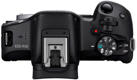 Фотоаппарат Canon EOS R50 черный 24.2Mpix 2.95" 4K WiFi RF-S 18-45mm IS STM LP-E6NH