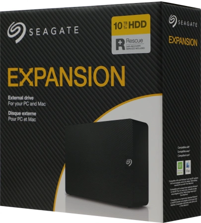 Жесткий диск Seagate USB 3.0 10Tb STKP10000400 Expansion 3.5" черный