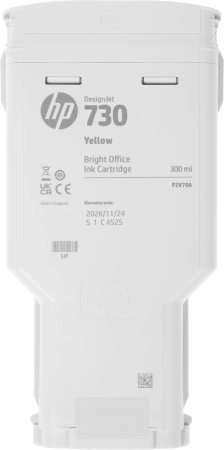 Картридж струйный HP 730 P2V70A желтый (300мл) для HP DJ T1700