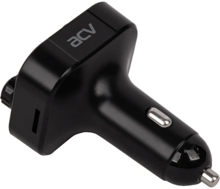 Автомобильный FM-модулятор ACV FMT-130B черный BT USB (40580)