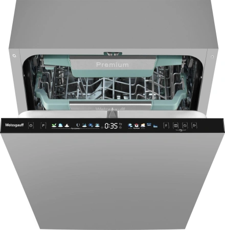Посудомоечная машина встраив. Weissgauff BDW 4160 Real Touch DC Inverter Timer Floor 2100Вт узкая