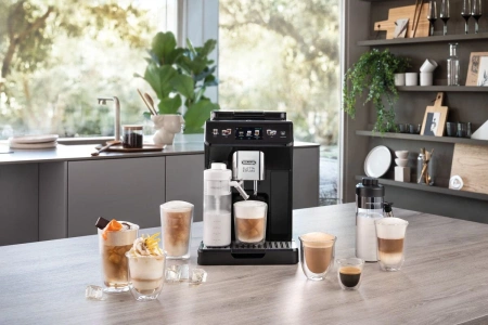 Кофемашина Delonghi Eletta Explore ECAM450.55.G 1450Вт серебристый/черный