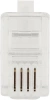 Коннектор Hyperline PLUG-4P4C-P-C2-100 (упак.:100шт) 100м прозрачный