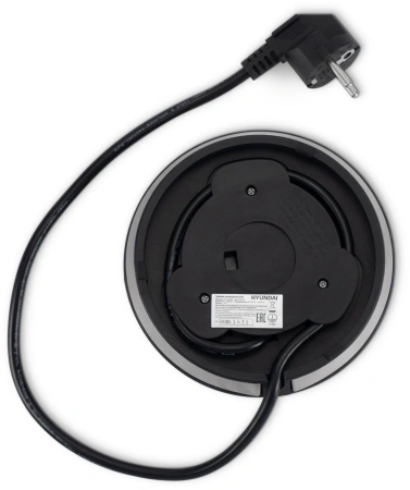 Чайник Hyundai HYK-S8408 1.7л. 2200Вт серебристый матовый/черный (металл)