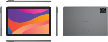 Планшет Digma Optima 1415D 4G T606 8C/4Gb/64Gb 10.1" IPS 1920x1200/3G/4G/And13/темно-серый/BT/GPS/8M