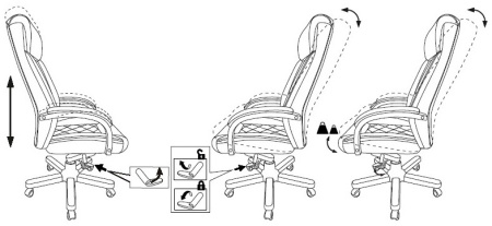Кресло руководителя Бюрократ T-9924WALNUT черный кожа крестов. металл/дерево