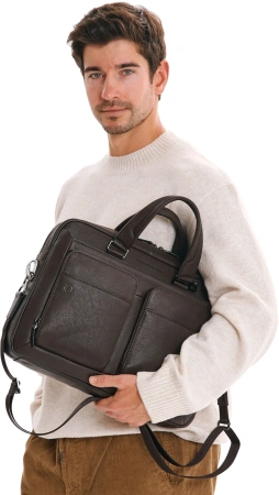 Сумка мужская Piquadro Black Square CA2849B3/TM темно-коричневый натур.кожа