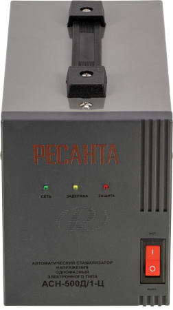 Стабилизатор напряжения Ресанта АСН-500Д/1-Ц 0.5кВА однофазный серый (63/6/37)