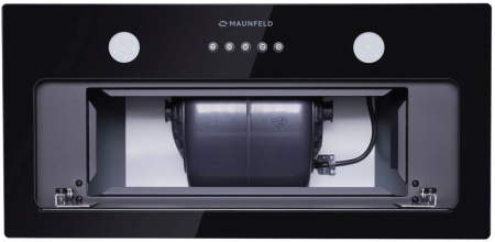Вытяжка встраиваемая Maunfeld Trapeze 601GG черный управление: кнопочное (1 мотор)