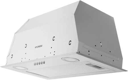 Вытяжка встраиваемая Hyundai HBB 6033 IX нержавеющая сталь управление: кнопочное (1 мотор)