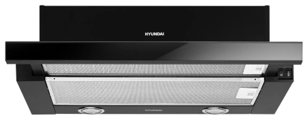 Вытяжка встраиваемая Hyundai HBH 6236 BG черный управление: кулисные переключатели (1 мотор)