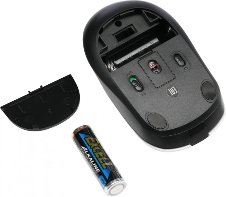 Мышь A4Tech Fstyler FB12 белый/черный оптическая (1200dpi) беспроводная BT/Radio USB (3but)