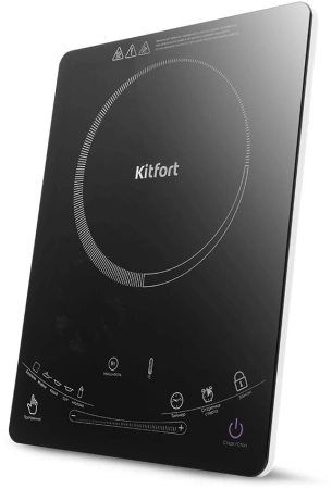 Плита Электрическая Kitfort КТ-106 черный стеклокерамика (настольная)