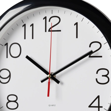 Часы настенные аналоговые Бюрократ WallC-R78PN D29см черный (WALLC-R78PN29/BLACK)