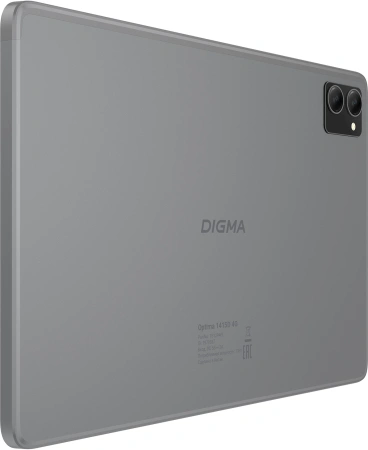 Планшет Digma Optima 1415D 4G T606 8C/4Gb/64Gb 10.1" IPS 1920x1200/3G/4G/And13/темно-серый/BT/GPS/8M