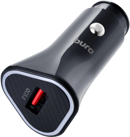 Автомобильное зар./устр. Buro BUCL1 18W 3A (QC) USB-A универсальное черный (BUCL18P100BK)