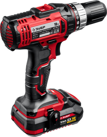 Дрель-шуруповерт Зубр ДШЛ-185-22 аккум. патрон:быстрозажимной