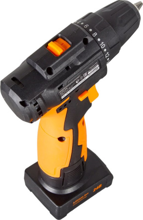 Дрель-шуруповерт Вихрь ДА-24Л-2К/Б аккум. патрон:быстрозажимной (кейс в комплекте) (72/14/24)