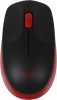 Мышь Logitech M190 черный/красный оптическая (1000dpi) беспроводная USB (2but)