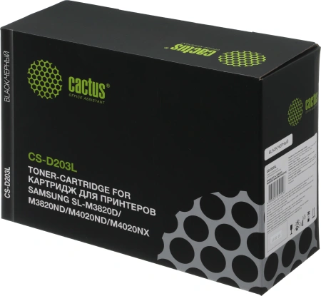 Картридж лазерный Cactus CS-D203L MLT-D203L черный (5000стр.) для Samsung SL-M3820D/M3820ND/M4020ND/M4020NX