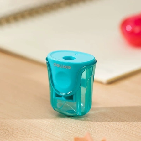 Точилка для карандашей ручная Deli ER01000-MT 1 отверстие пластик ассорти блистер