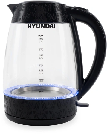Чайник электрический Hyundai HYK-G4505 2л. 2200Вт черный (корпус: стекло)
