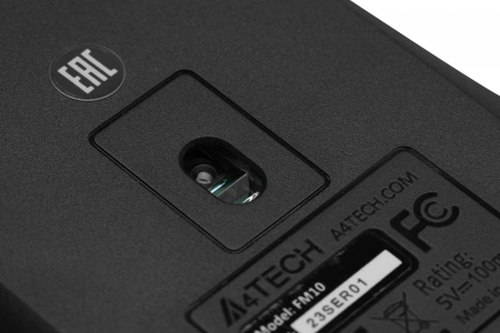 Мышь A4Tech Fstyler FM10 черный/оранжевый оптическая (1600dpi) USB (4but)