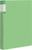 Папка с 20 прозр.вклад. Бюрократ Gems GEM20GRN A4 пластик 0.7мм торц.карм с бум. встав зеленый турмалин
