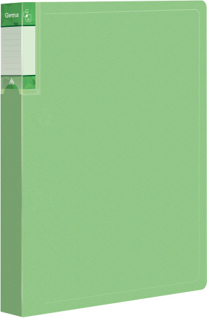 Папка с 20 прозр.вклад. Бюрократ Gems GEM20GRN A4 пластик 0.7мм торц.карм с бум. встав зеленый турмалин